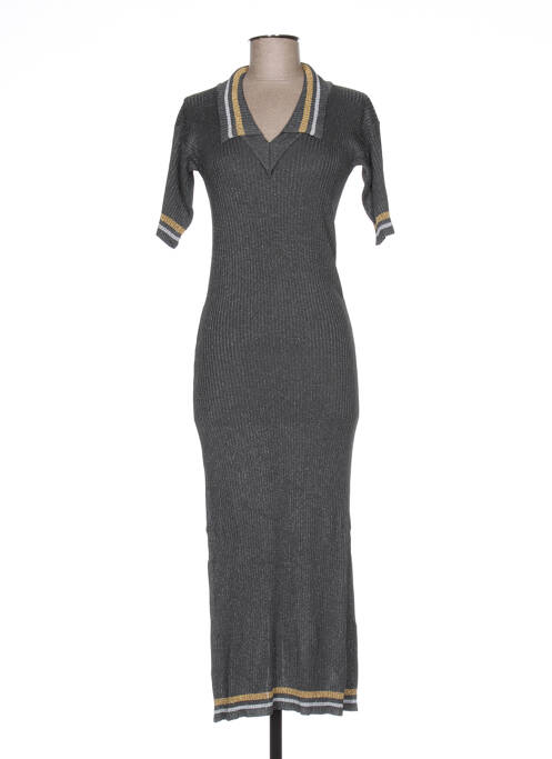 Rochie pulover gri JACQUELINE COQ femeie