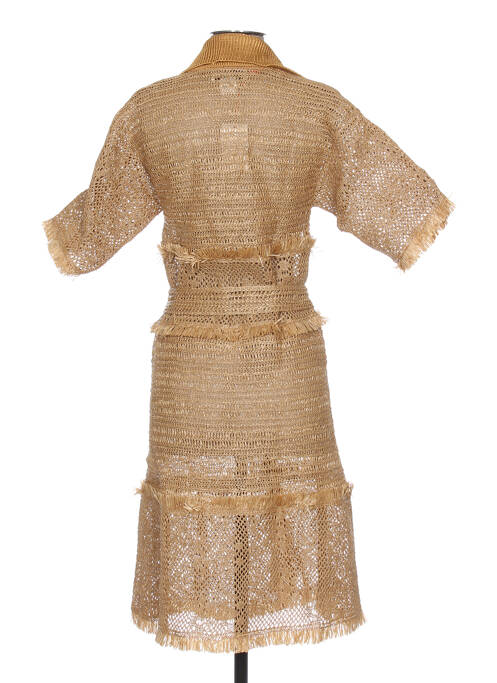 Vestă cu mâneci scurte maro JACQUELINE COQ femeie