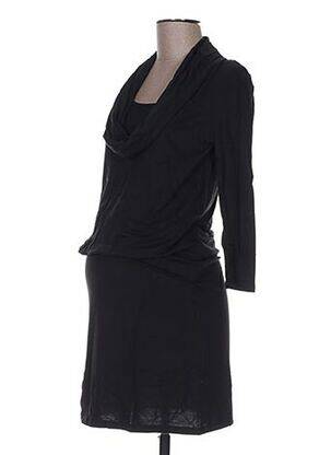 Rochie de maternitate guler scoică gigant negru COLLINE femeie