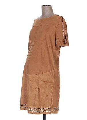 Rochie de maternitate guler rotund maro COLLINE femeie