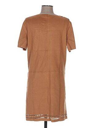 Rochie de maternitate guler rotund maro COLLINE femeie