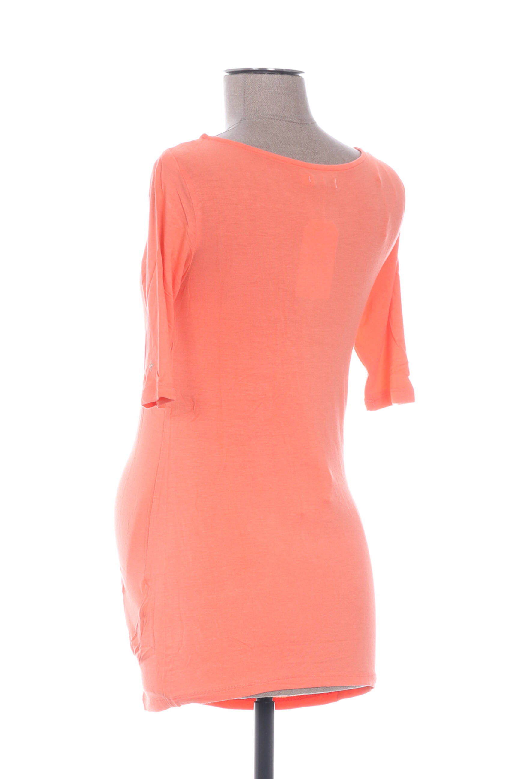 Tricou / top maternitate guler rotund portocalie COLLINE femeie