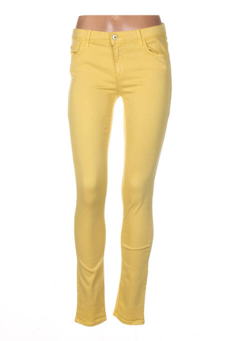 Pantalon slim conic mărime normală galben TRUSSARDI JEANS femme