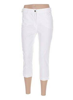 Pantalon trei sferturi alb COUTURIST femeie