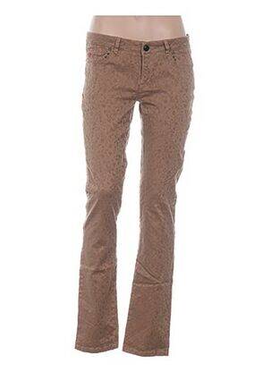 Pantalon slim talie joasă talie joasă bej I.CODE (By IKKS) femeie