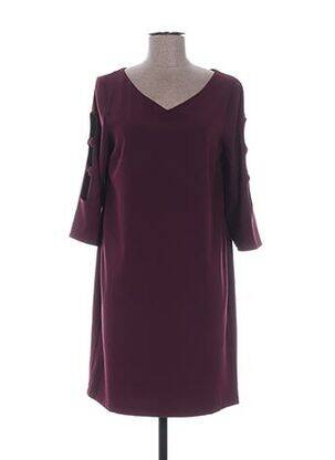 Rochie midi mâneci 3/4 mâneci 3/4 roșu VOODOO femeie