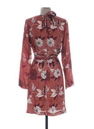 Rochie midi imprimeu floral fără mâneci maro VOODOO femeie
