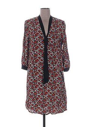 Rochie midi mâneci 3/4 mâneci 3/4 maro VOODOO femeie