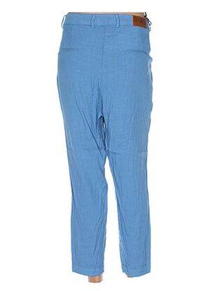 Pantalon buzunare talie înaltă albastru MENSI COLLEZIONE femeie