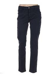 Pantalon 7/8 închidere cu fermoar sub clapetă cu nasturi mărime normală albastru MENSI COLLEZIONE femme
