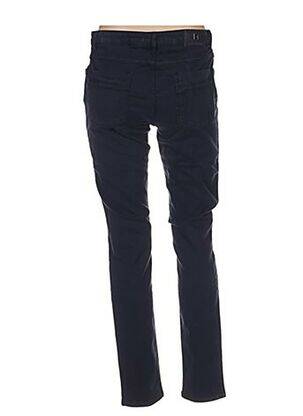 Pantalon 7/8 închidere cu fermoar sub clapetă cu nasturi mărime normală albastru MENSI COLLEZIONE femeie
