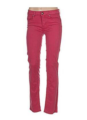 Pantalon slim talie joasă talie joasă roșu MENSI COLLEZIONE femeie