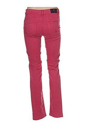 Pantalon slim talie joasă talie joasă roșu MENSI COLLEZIONE femeie