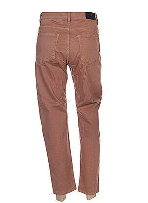 Pantalon 7/8 închidere cu fermoar sub clapetă cu nasturi mărime normală maro MENSI COLLEZIONE femeie