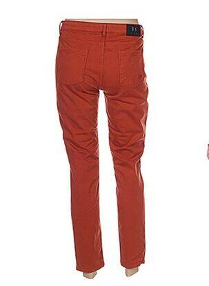 Pantalon 7/8 subțire talie joasă portocalie MENSI COLLEZIONE femeie
