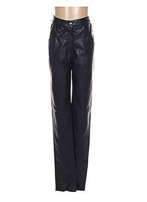Pantalon slim buzunare talie înaltă negru MENSI COLLEZIONE femeie