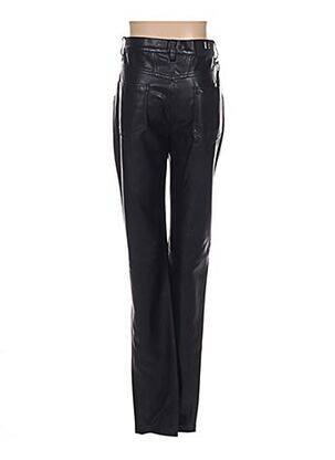 Pantalon slim buzunare talie înaltă negru MENSI COLLEZIONE femeie