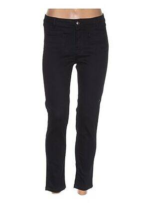 Pantalon slim talie joasă talie joasă albastru MENSI COLLEZIONE femeie
