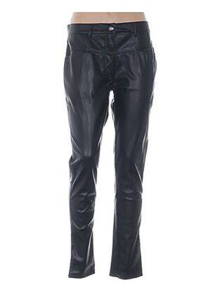 Pantalon drept talie înaltă talie înaltă negru MENSI COLLEZIONE femeie