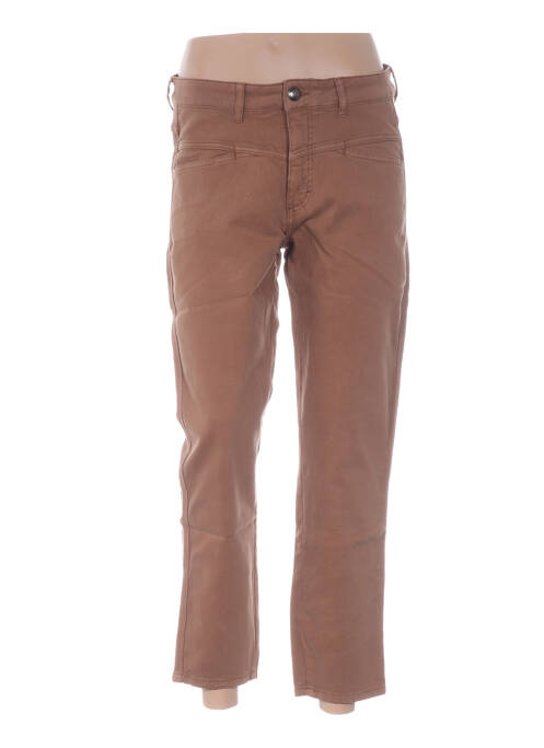 Pantalon 7/8 talie înaltă talie înaltă maro MENZI COLLEZIONE femme