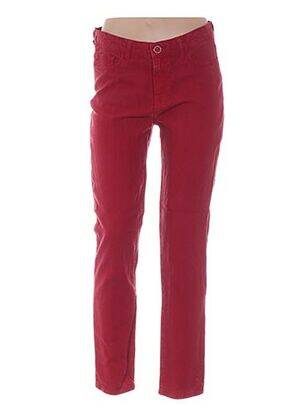 Pantalon slim mărime normală mărime normală roșu MENSI COLLEZIONE femeie