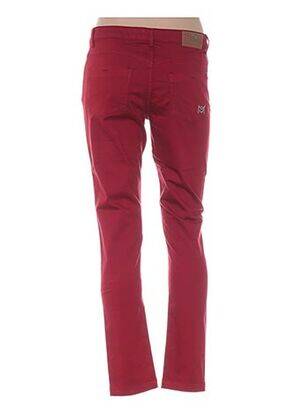 Pantalon slim talie joasă talie joasă roșu MENSI COLLEZIONE femeie