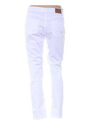 Pantalon slim talie joasă talie joasă alb MENSI COLLEZIONE femeie