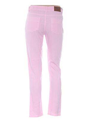 Pantalon 7/8 închidere cu fermoar sub clapetă cu nasturi mărime normală roz MENSI COLLEZIONE femeie