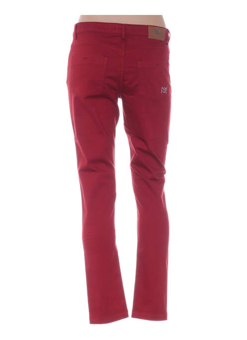 Pantalon slim roșu MENSI COLLEZIONE femeie