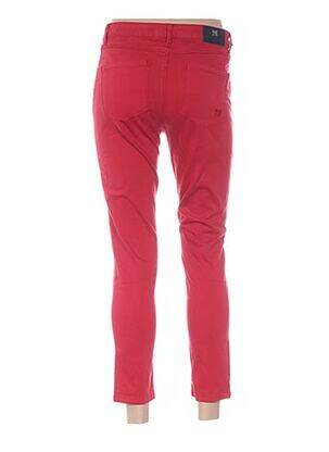 Pantalon 7/8 elasticitate talie joasă roșu MENSI COLLEZIONE femeie