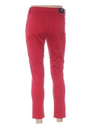 Pantalon 7/8 elasticitate talie joasă roșu MENSI COLLEZIONE femeie