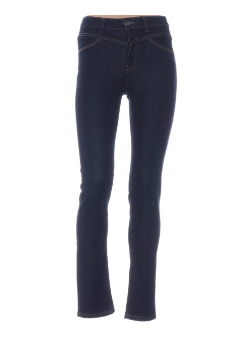 Blugi cu croială slim albastru MENSI COLLEZIONE femeie