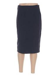 Fustă midi elasticitate albastru QUATTRO femme