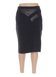 Fustă midi croială dreaptă negru QUATTRO femme