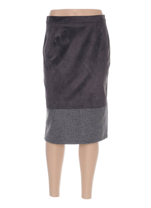 Fustă midi gri QUATTRO femeie