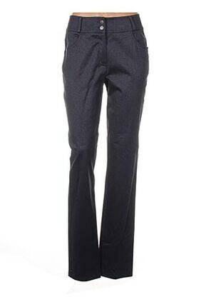 Pantalon drept închidere cu fermoar sub clapetă cu nasturi mărime normală albastru QUATTRO femeie