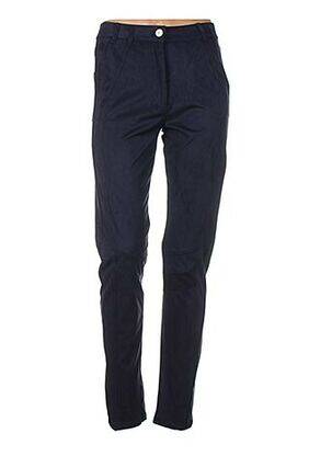 Pantalon slim albastru QUATTRO femeie