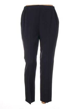 Pantalon drept talie elastică albastru QUATTRO femeie
