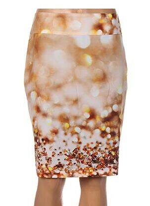 Fustă midi maro QUATTRO femeie