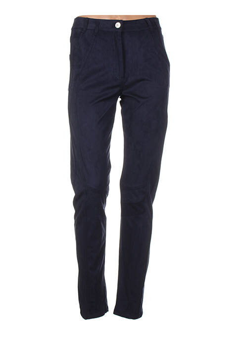 Pantalon slim albastru QUATTRO femeie