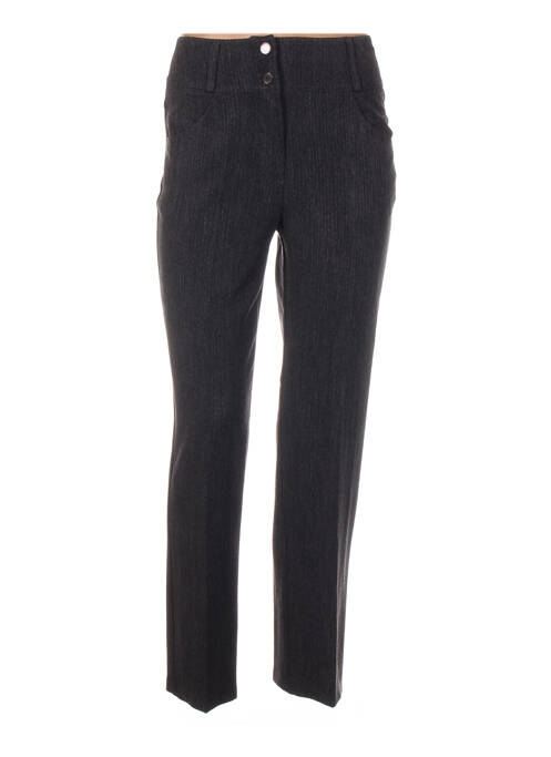 Pantalon drept închidere cu fermoar sub clapetă cu nasturi mărime normală gri QUATTRO femme