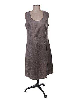 Rochie midi fără mâneci fără mâneci maro QUATTRO femeie