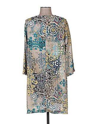 Rochie midi mâneci 3/4 mâneci 3/4 bej QUATTRO femeie