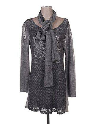 Rochie pulover gri QUATTRO femeie