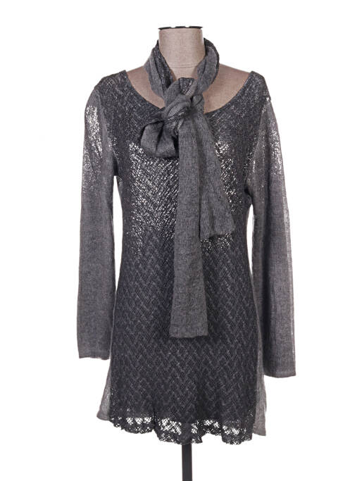 Rochie pulover gri QUATTRO femeie