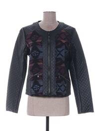 Jachete casual guler rotund negru QUATTRO femme