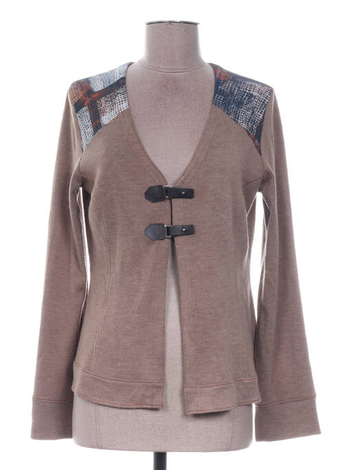 Vestă cu mâneci lungi bej QUATTRO femeie