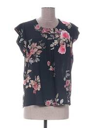 Top croială fluidă mâneci scurte negru QUATTRO femme