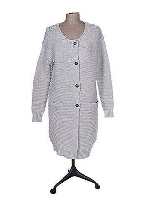 Vestă cu mâneci lungi gri ROSE TONKA femeie