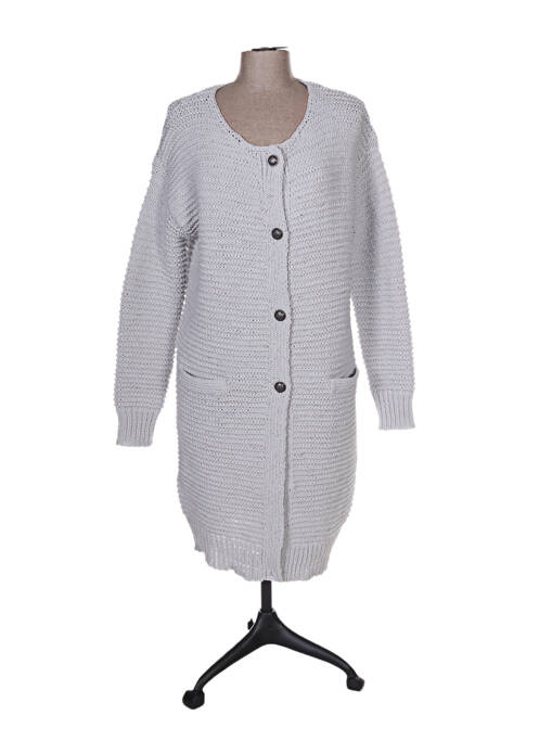 Vestă cu mâneci lungi gri ROSE TONKA femeie